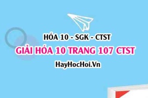 Giải Hóa 10 Chân trời sáng tạo trang 107